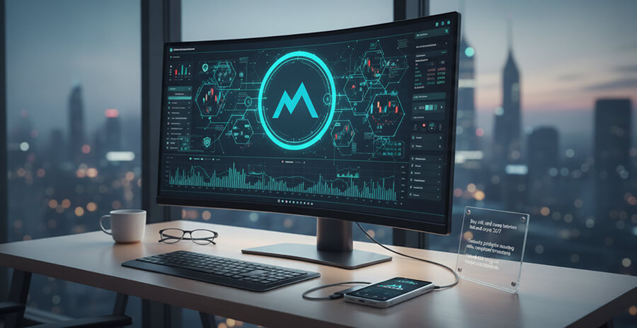 Crypto exchange interface